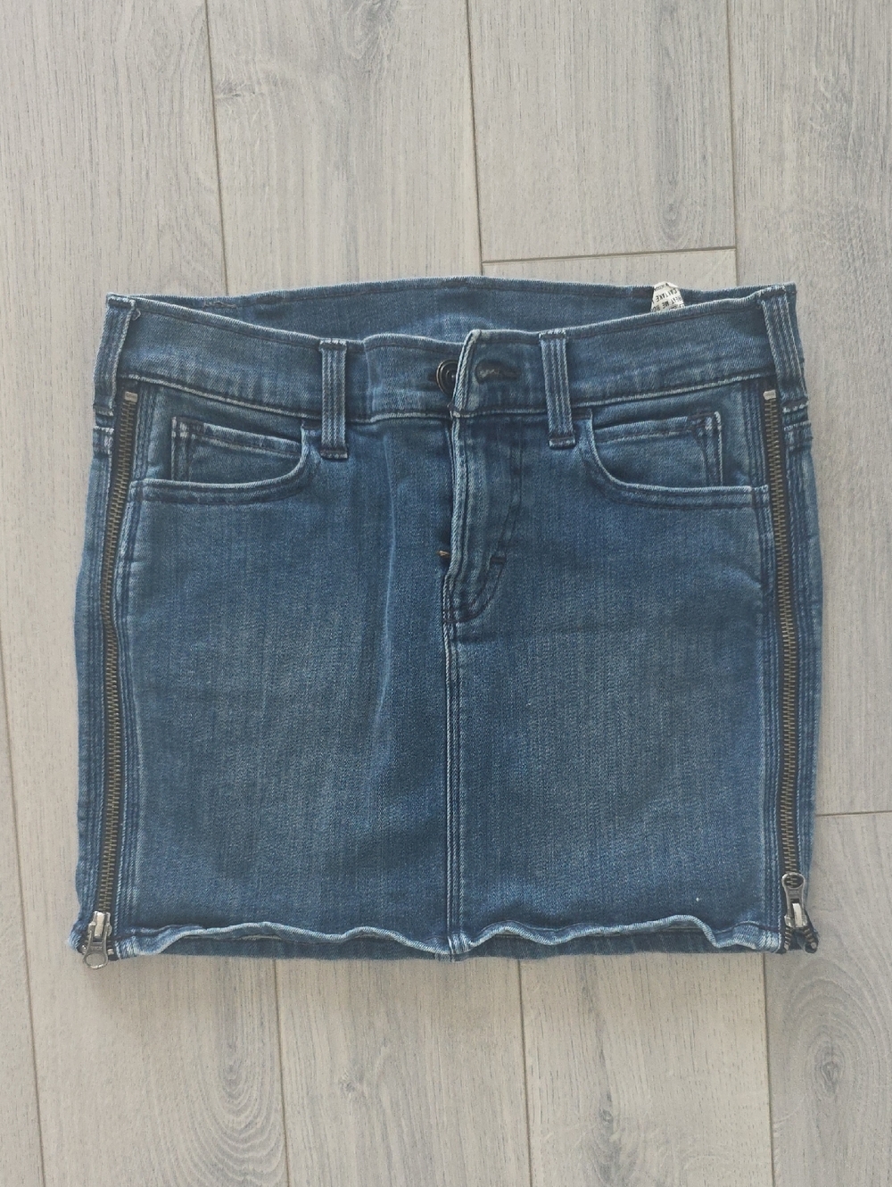 Denim Mini Skirt - Dark Blue